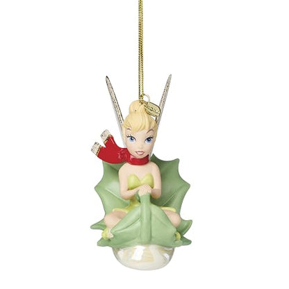 Lenox Ornament, Adorno de Trineo de Campanilla 2025, Porcelana con Detalles Dorados, cordón Colgante para decoración de árbol de Navidad, Decoraciones de Navidad, decoración de día Festivo, diseño de
