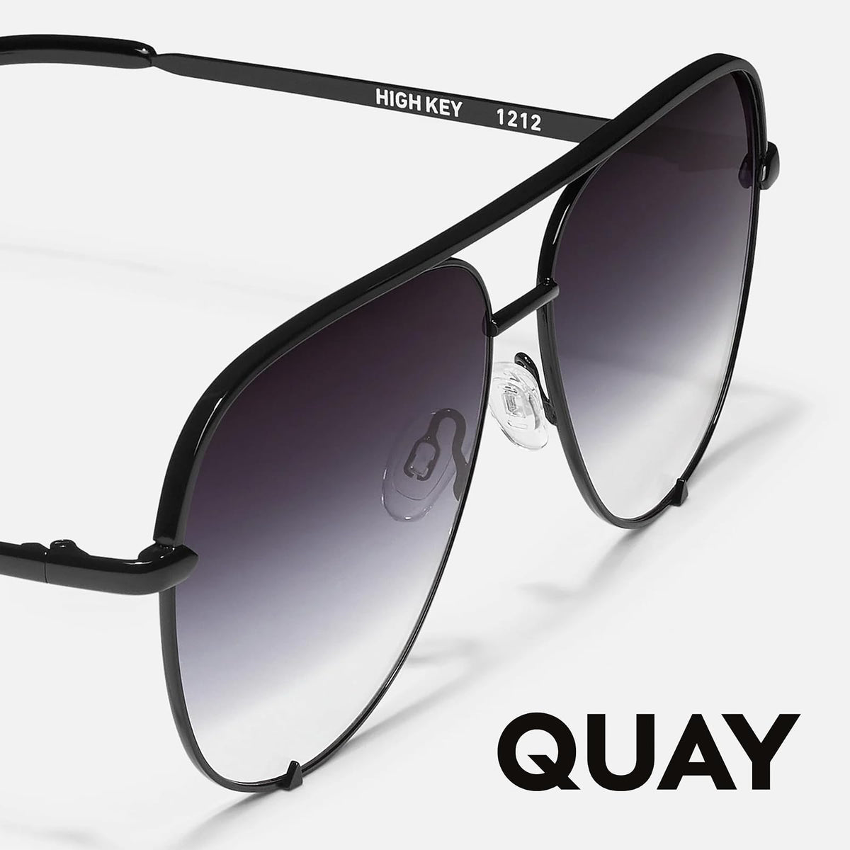 Quay Australia HIGH KEY Men's and Women's Sunglasses Classic Oversized Aviator