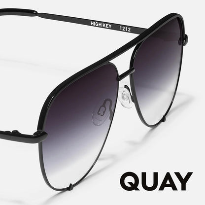 Quay Australia HIGH KEY Men's and Women's Sunglasses Classic Oversized Aviator