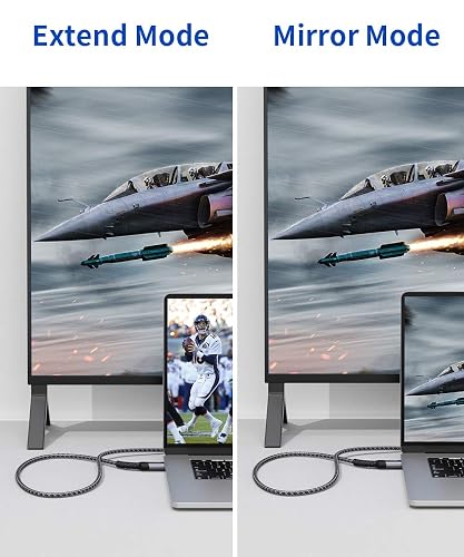 Jsaux Cable Displayport a Hdmi 4K 10 Ft Trenzado Nylon | diseno portatil para uso diario, viajes, oficina y accesorios de gaming