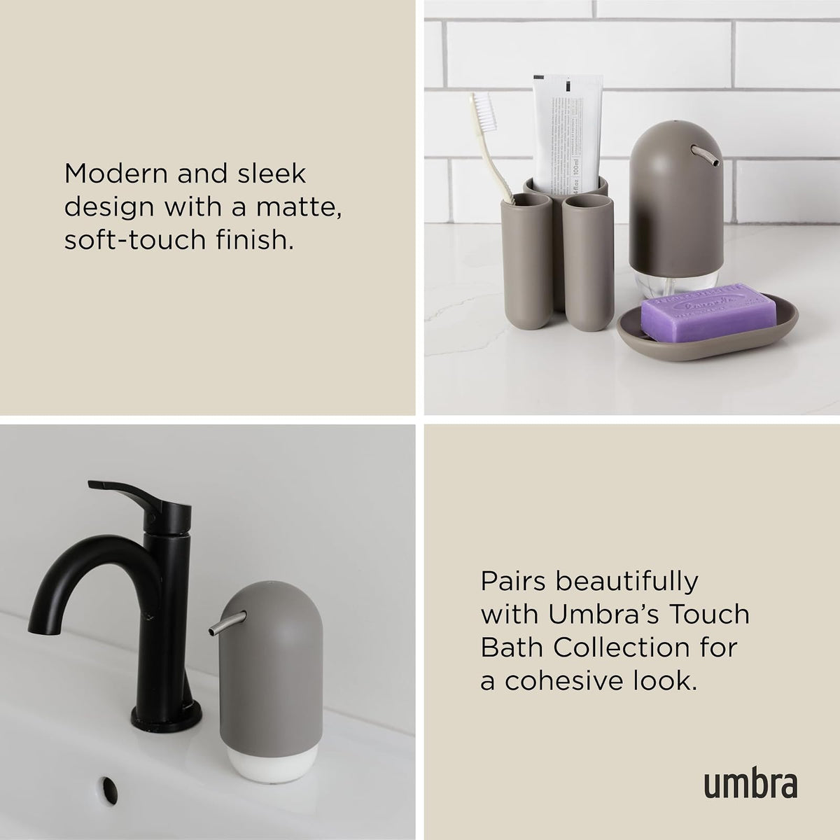 Umbra Touch - Dispensador de jabón, Gris (Grey)