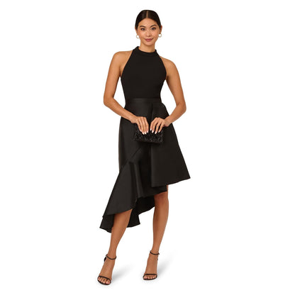 Adrianna Papell Crepe Combo Taffeta Dress Vestido para ocasión Especial Mujer