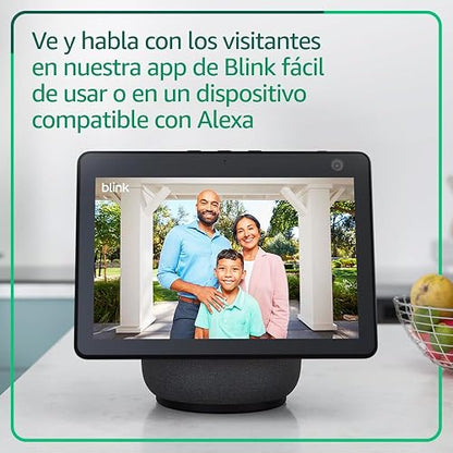 Timbre con cámara Blink (modelo más reciente): video HD de cuerpo completo, batería que dura dos años y configuración fácil. Incluye sistema Sync Module Core (blanco)
