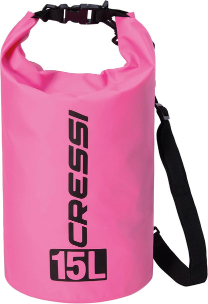 Cressi Bolsa seca impermeable para actividades de deportes acuáticos - Cobalto transparente - translúcido. - 15 Litre - Secar
