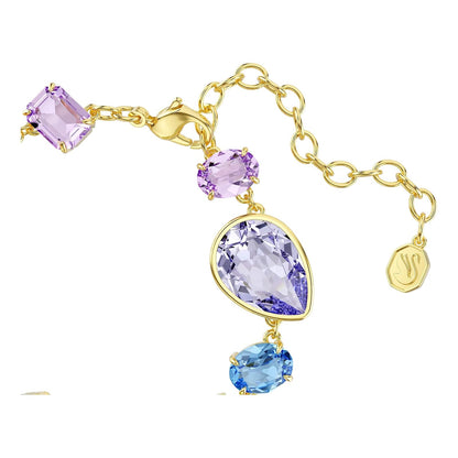 Pulsera Swarovski Gema, Cortes mixtos, multicoloreado, Oro-tSwarovski Un baño