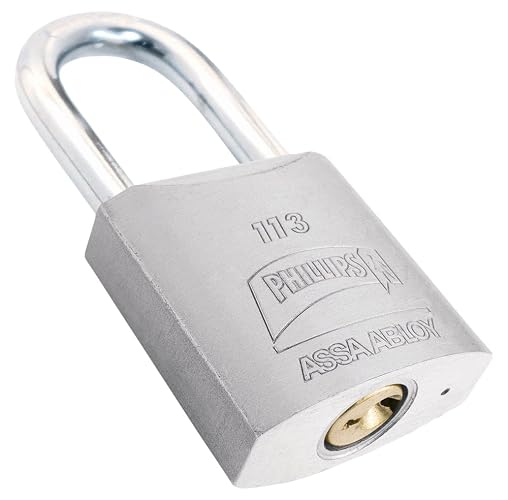 Phillips Candado Modelo 113 Gancho Largo Plata