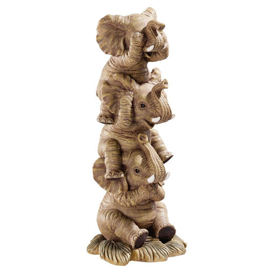 Design Toscano Estatua, Elefantes, Única, 1 | Estatua coleccionable | Individual | Mediano | Estatua coleccionable para exhibición en interiores | Diseño exclusivo Toscano