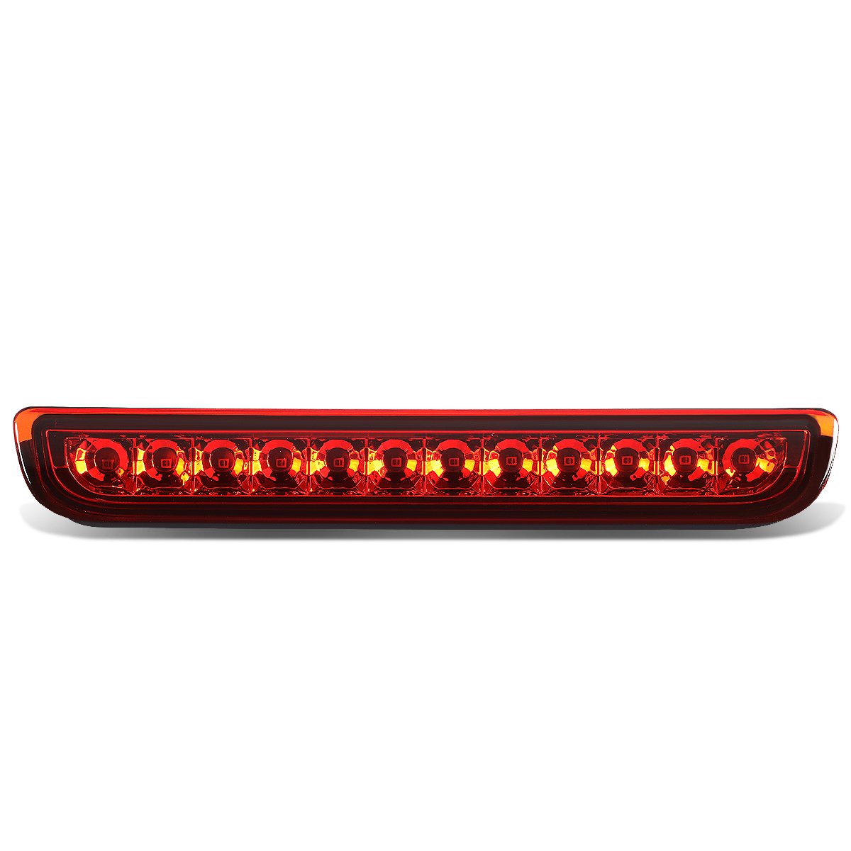 DNA Motoring Luz de Freno LED de Tercera Cola para Toyota FJ Cruiser 2007-2014, Rojo 3BL-FJC06-LED-RD