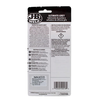 J-B Weld Junta de Siliconas y Sellador 32327SPA, 85 g, Gris
