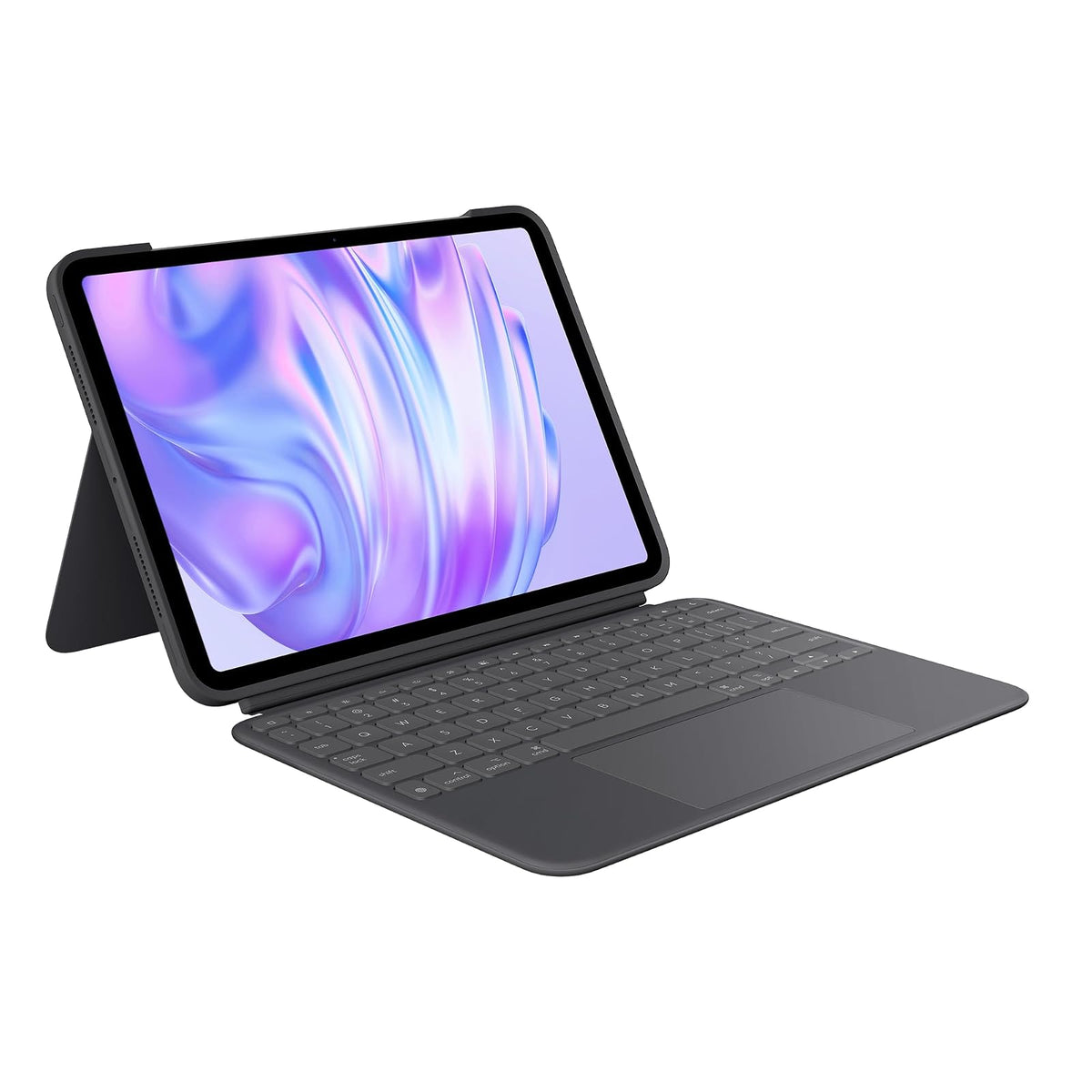 Logitech Combo Touch, Funda con Teclado, iPad Pro 11 Pulgadas (M4)(2024) - Teclado retroiluminado extraíble con Soporte abatible, Escritura cómoda, Modo Multiuso - Color Grafíto