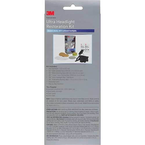 3M 39195 Ultra Kit de restauración de Faros Delanteros, fácil restauración de Alta Resistencia