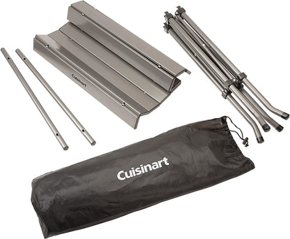 Cuisinart Mesa Plegable Exterior 51 cm Portátil Camping | Mesa fácil de transportar y de montar,Superficie de 20 x 20 tiene el tamaño perfecto para parrillas y calentadores portátiles