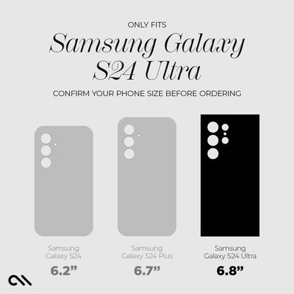 Case-Mate - Funda para Samsung Galaxy S24 Ultra [6.8 Pulgadas] [protección contra caídas de 12 pies] [Carga inalámbrica] Touch of Pearl para Samsung Galaxy S24 Ultra - Lujo Brillante Brillante,