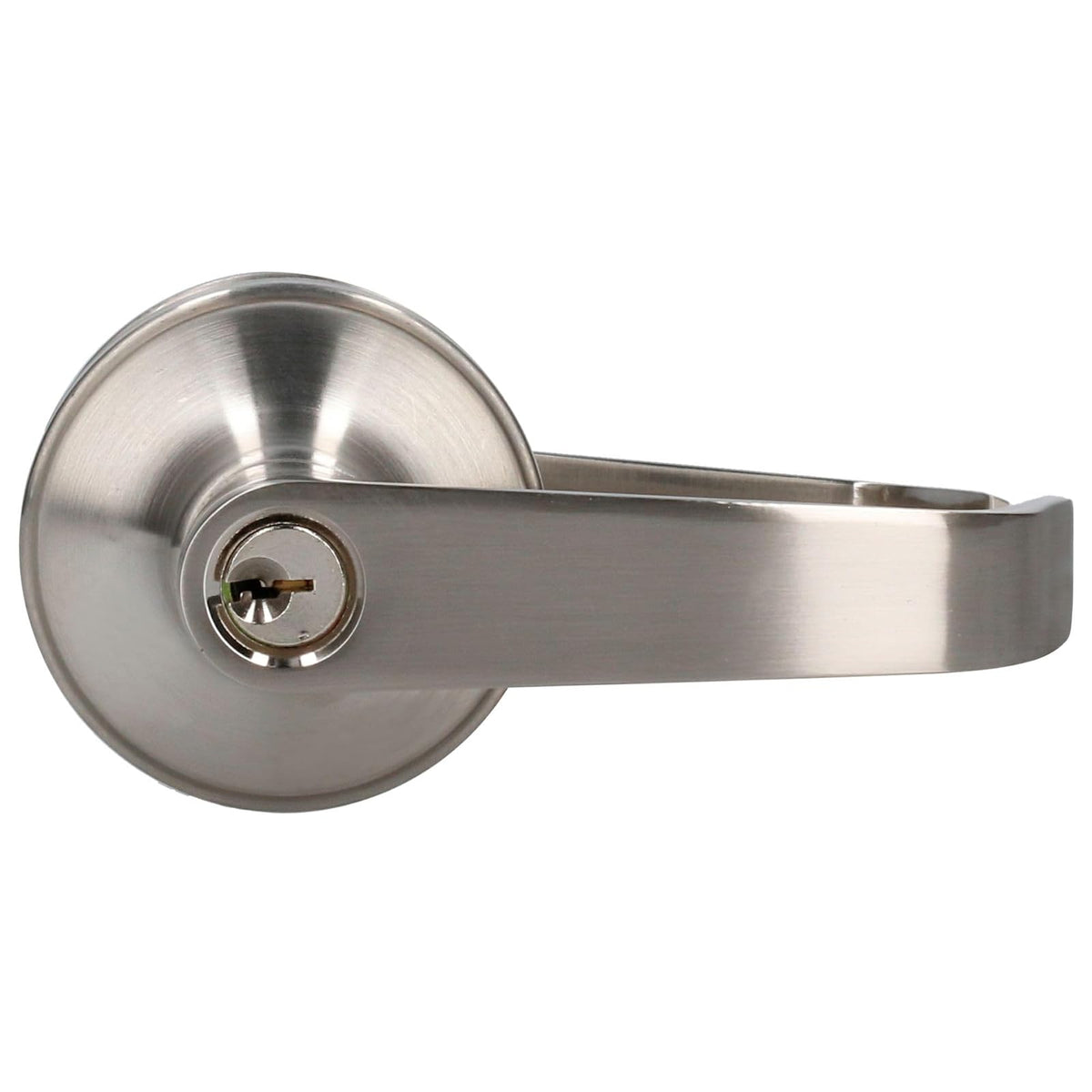 Lock 22MA Lock Manija tubular rect func recámara acabado níquel satina, color, pack of/paquete de 1