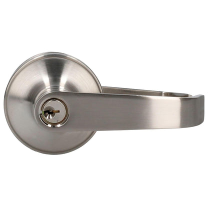 Lock 22MA Lock Manija tubular rect func recámara acabado níquel satina, color, pack of/paquete de 1
