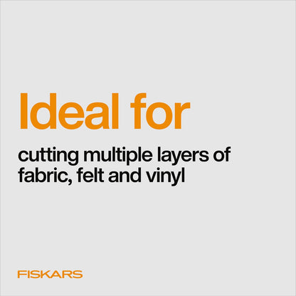 Fiskars - Cortador Rotativo de Bucle, Titanio, 45 mm, Mango de Agarre Suave