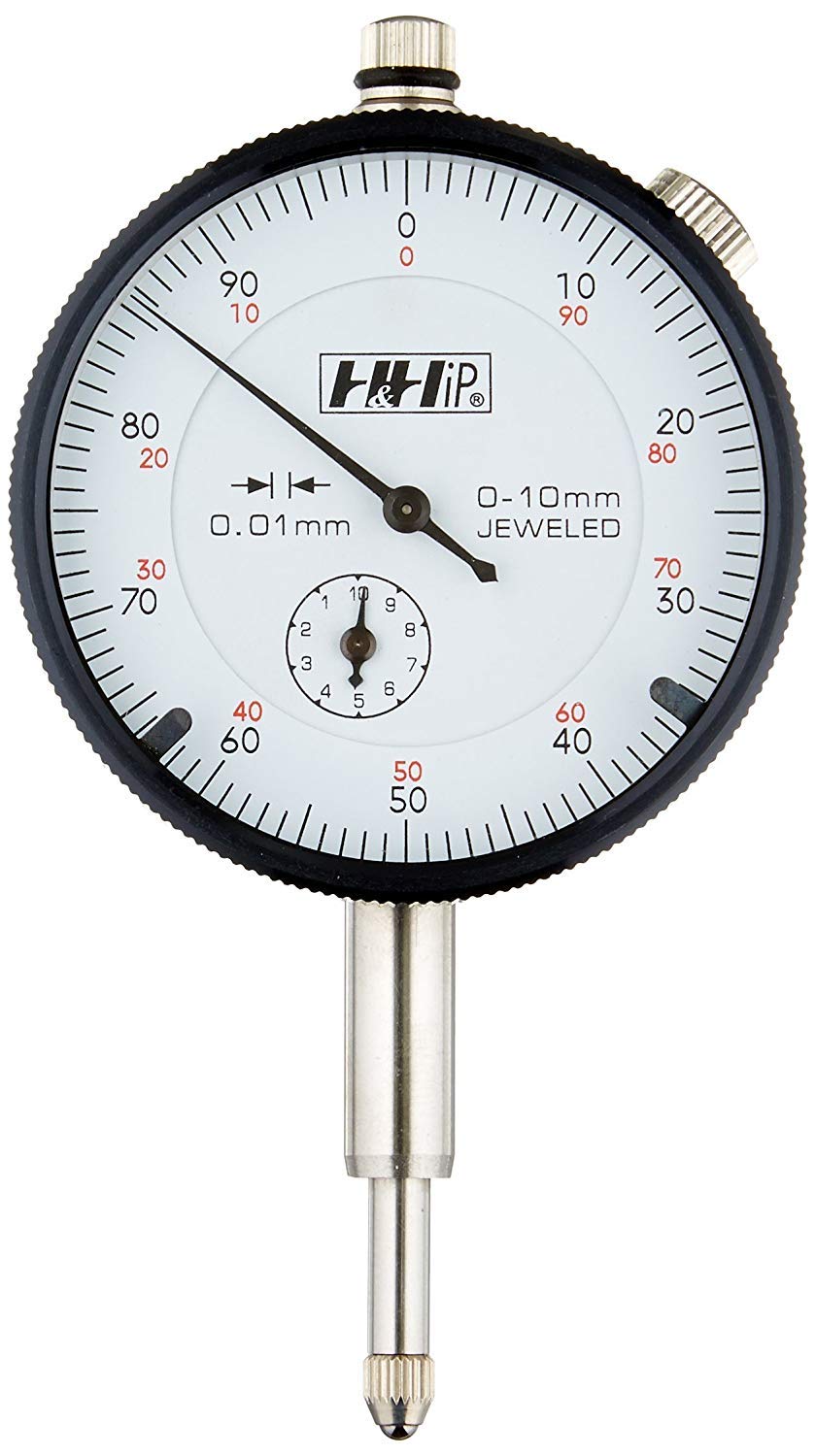 Pro Series by HHIP 4400-1101 - Indicador de esfera métrica, graduación de 0,01 mm, 0-10 mm