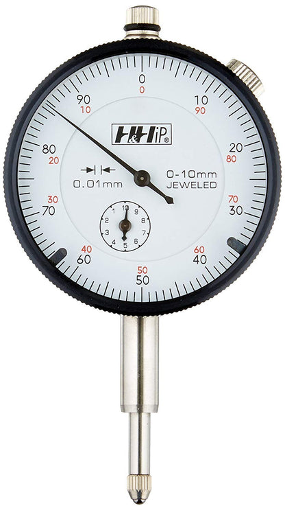 Pro Series by HHIP 4400-1101 - Indicador de esfera métrica, graduación de 0,01 mm, 0-10 mm