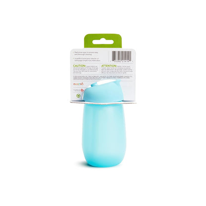 Munchkin® Simple Clean™ Taza para beber con popote fácil de limpiar, 10 onzas, paquete de 2, azul/verde