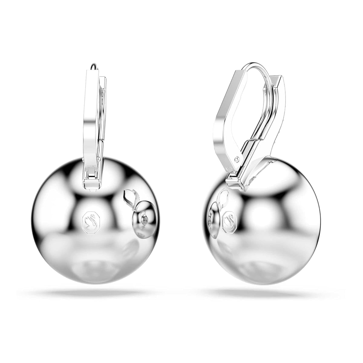 Swarovski Millenia Kollektion Tropfenohrringe, Rundschliff, Weiß, Rhodiniert