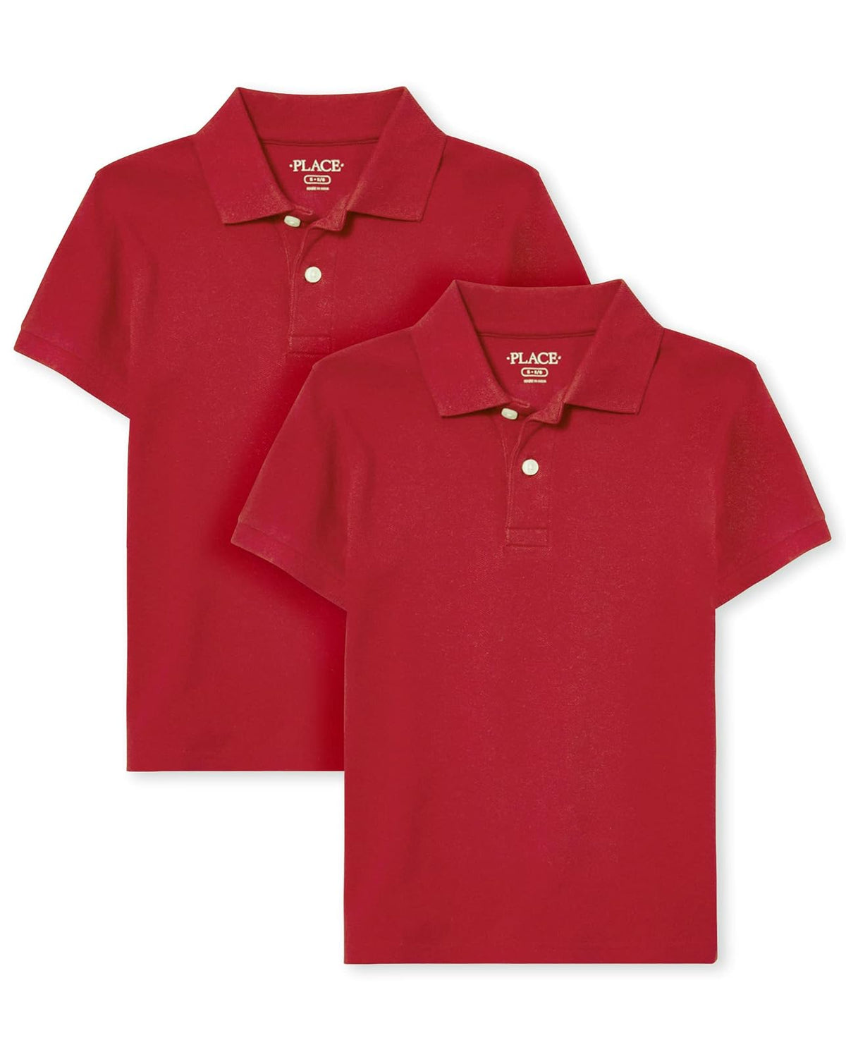 The Children's Place Polo de Manga Larga, Paquete de Dos Camisa para Niños