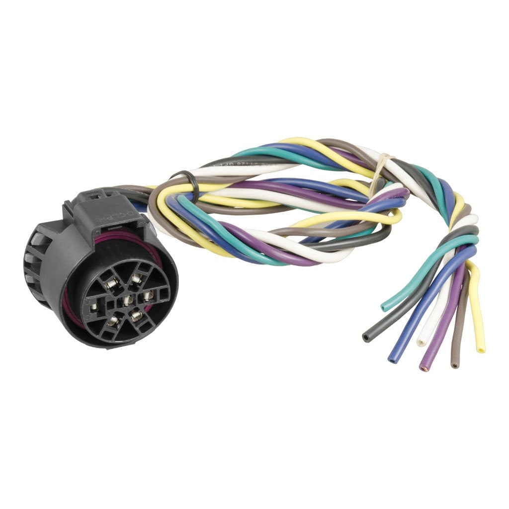 Curt 56229 - Arnés de cableado de Conector USCAR, Cables de 24 Pulgadas, cableado de Remolque de 7 Pines, Negro