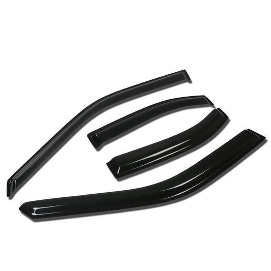 DNA MOTORING Deflector de Ventilación para Ventana, Ahumado Oscuro, Juego de 4, WVS-148
