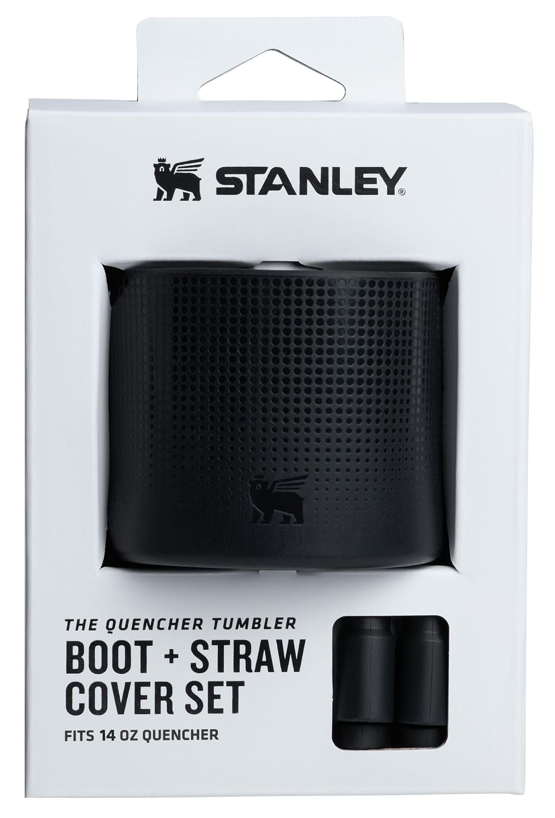 Stanley Quencher Kit de Funda de Silicona y Tapa para Popote - Negro 2.0 - 396.9 g