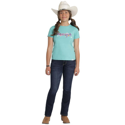 Wrangler, Playera de Manga Corta para Niña, Ropa Casual para Niña, Color