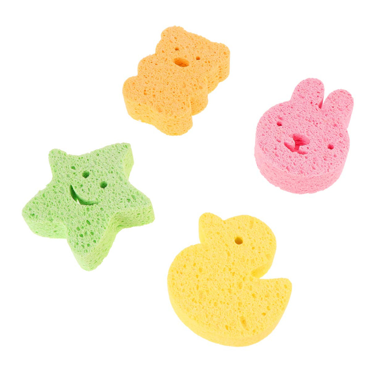 SUPVOX 4 piezas bebé baño esponja depurador ducha infantil guante niño baño lavado esponja esponja para el hogar