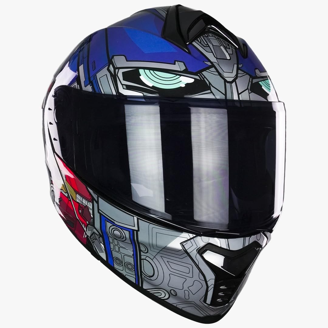 KOV Casco Transformers Optimus Prime Thunder ABATIBLE para Moto Certificado Dot