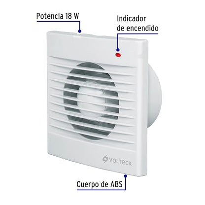 Volteck EXA-4B, Extractor de aire 4"
