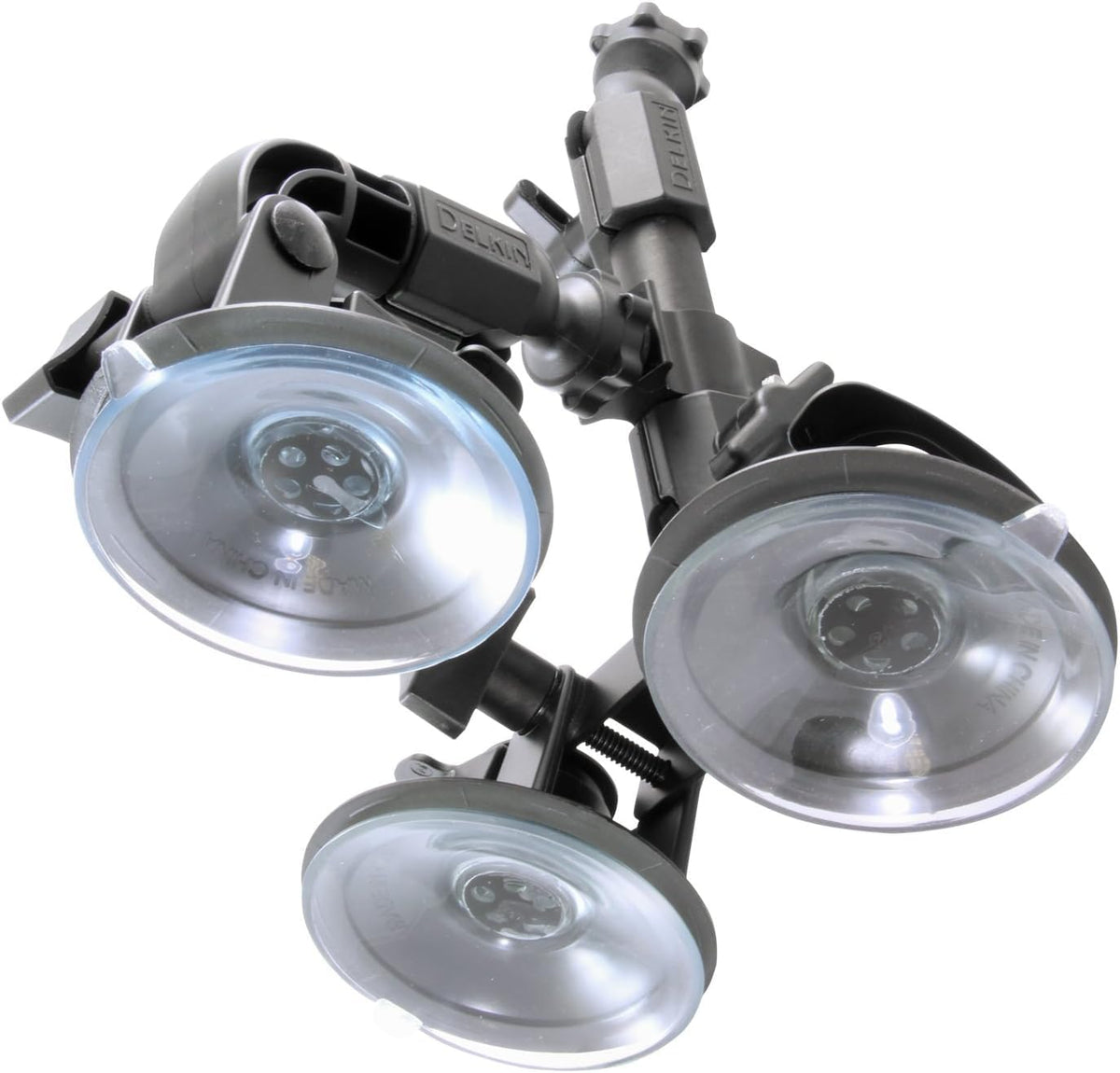 Delkin DDMNT-TRIPLE Fat Gecko Three-Arm Suction Mount (Black)