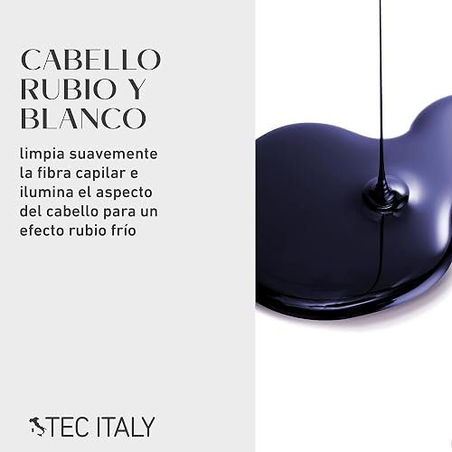 TEC ITALY Lumina Shampoo Iluminador Matizador Cabello Rubio o Blanco 300 ml | Diseñado para mantener matices fríos en cabellos claros. Purifica suavemente y aporta una apariencia más luminosa.