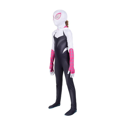 Disfraz de Spider-Gwen Zentai para niños, disfraz de Marvel, talla M