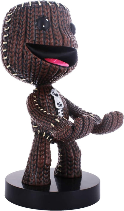 Exquisito Juego: Sackboy: A Big Adventure - Sackboy - Soporte Original para teléfono móvil y Controlador de Juegos, Soporte de Dispositivo, Cable Guys, Figura con Licencia de Sony