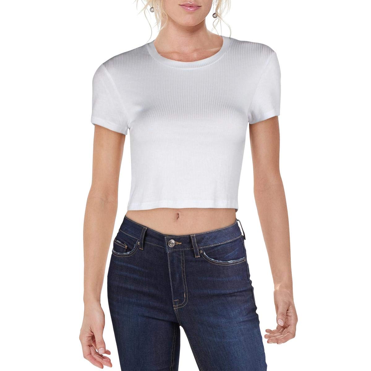 BCBGeneration Parte Superior de Punto Recortada. Camisa para Mujer