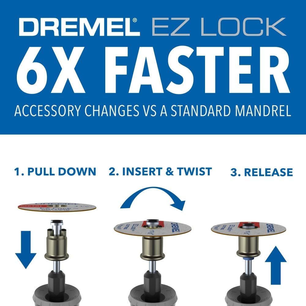 Dremel EZ402 Mandril Ez Lock para Accesorios Ez Lock
