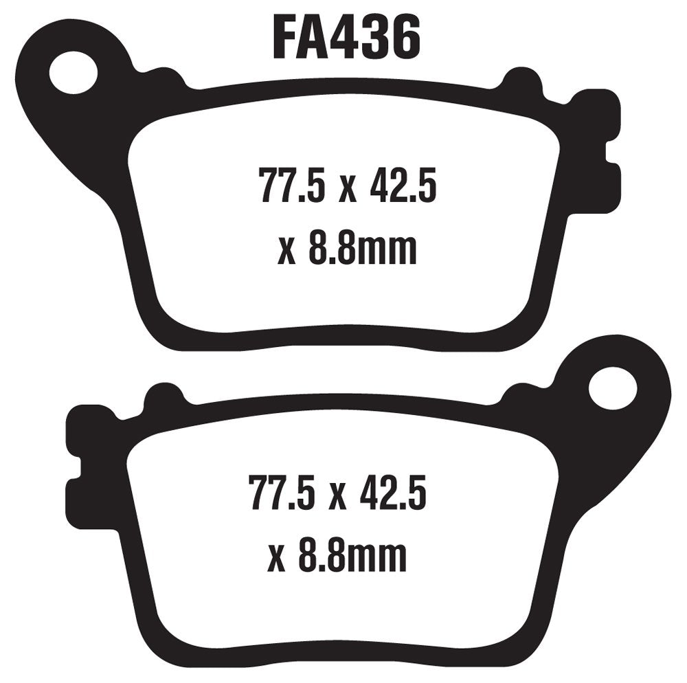 EBC Brakes EBPCK1001 Kit Completo de Cambio de Pastillas de Freno Sinterizadas Doble H