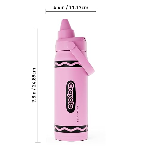 CamelBak Crayola Chug - Botella de agua de acero inoxidable, color rosa, 16 onzas
