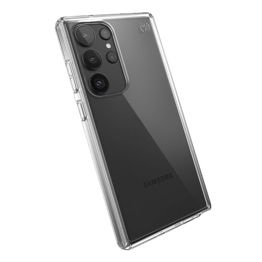 Speck - Funda Ultra Transparente para Samsung Galaxy S23, protección contra caídas, arañazos y absorción de Golpes, diseño Delgado, protección de Agarre – Presidio Perfect Clear Case