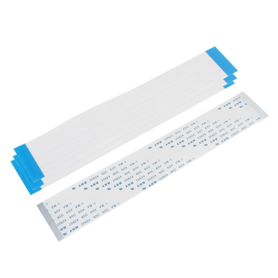 Uxcell 4 Pieces 60V Flexible Flat Cables, FFC AWM 20624 80C VW-1 50pin 150 mm Long