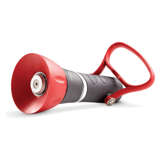 Nelson 855032-1001 High-Pressure PRO Fireman's Spray Nozzle with Large On/Off, Red/Black