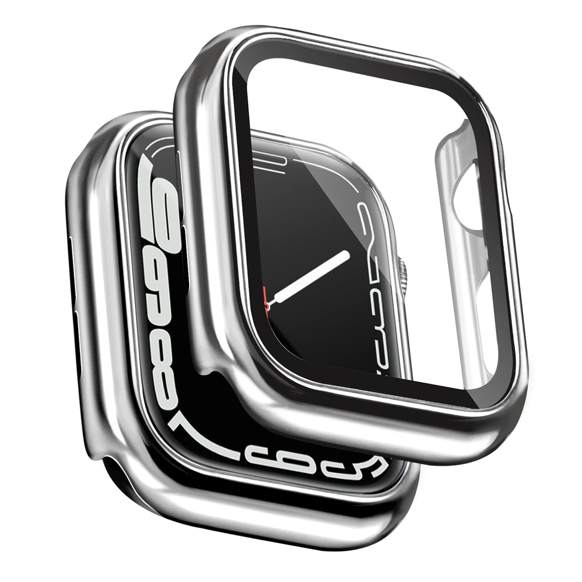 ORIbox Funda Rígida con Protector de Pantalla para Apple Watch Series 2 y 3 - Plateado - 41mm