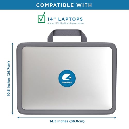 Lap - computadora con 2 Compartimentos, Carbón