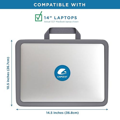 Lap - computadora con 2 Compartimentos, Carbón