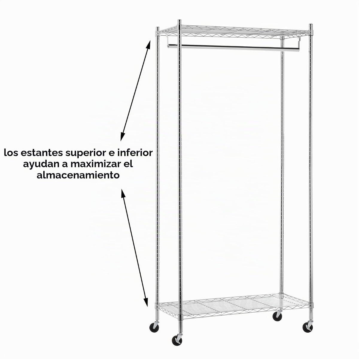 Honey-Can-Do - Perchero Enrollable de Alta Resistencia GAR-01120
