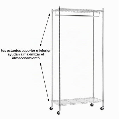 Honey-Can-Do - Perchero Enrollable de Alta Resistencia GAR-01120