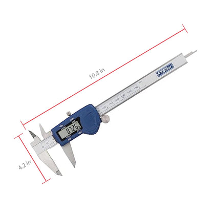Fowler 54-101-150-2, Calibre digital Xtra-Value Cal con rango de medición de 0-6 pulgadas/150 mm, azul