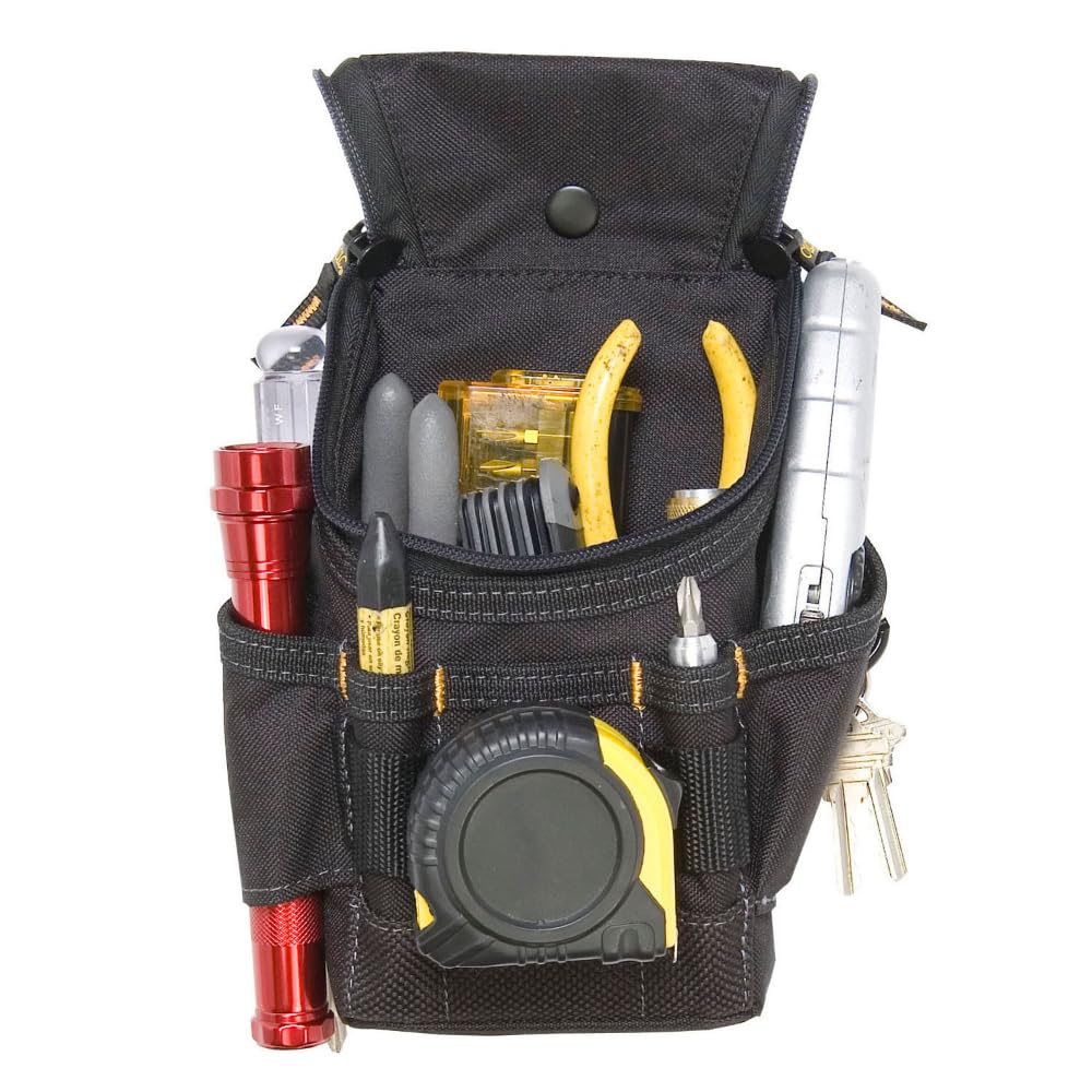 Custom Leathercraft Funda Multiusos con Cierre CLC 1524 - 7 POCKET- ZIP TOP